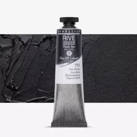 Olejová barva Sennelier Rive Gauche 40ml - 755 Ivory Black