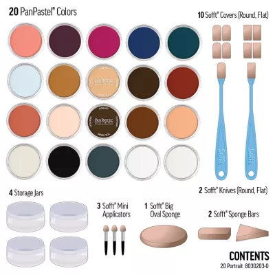 PanPastel Portrait Set - sada pro kresbu portrétů, 20 odstínů NEW odstíny