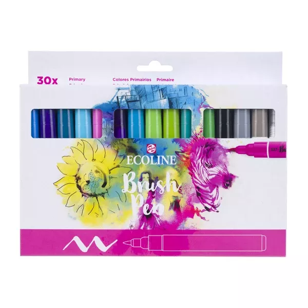 Sada Ecoline Brush Pen New - nové odstíny - 30 kusů