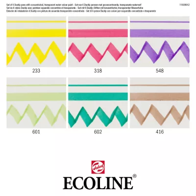 Sada Ecoline Duo Tip Botanic 6ks