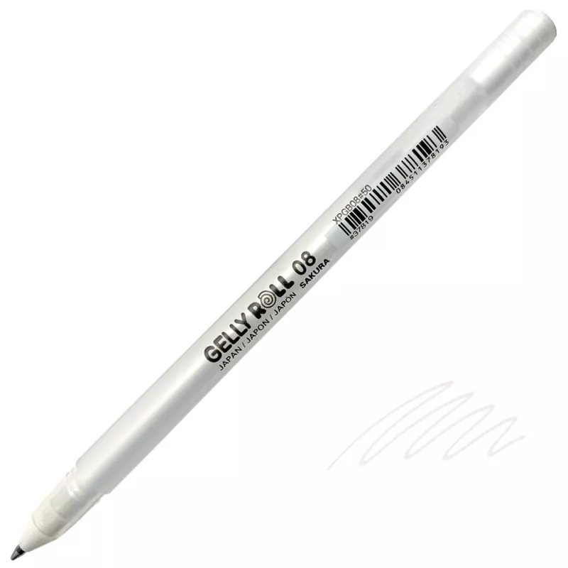 Sakura Basic White Gelly Roll - varianty - Klasická bílá gelovka 0,8 mm