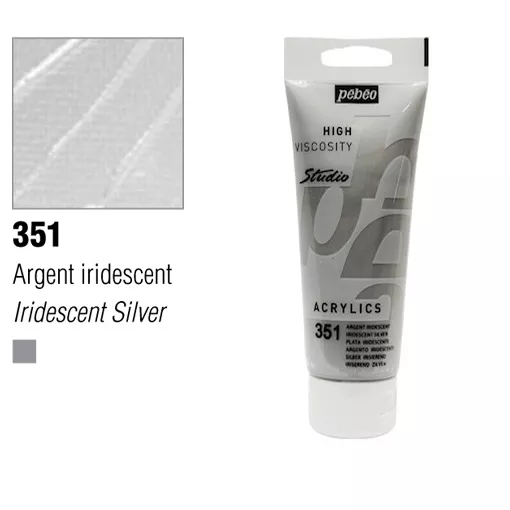 Studio Acrylics Pébéo 100 ml - varianty - 351 Silver Pebeo
