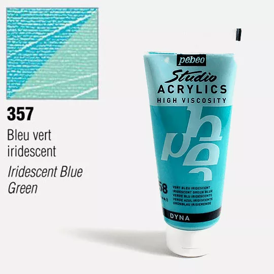Studio Acrylics Pébéo 100 ml - varianty - 358 Iridescent Green-Blue Pebeo