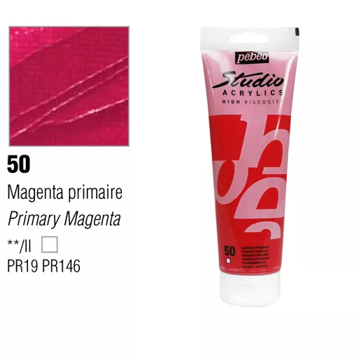 Studio Acrylics Pébéo 100 ml - varianty - 50 Primary Magenta Pebeo