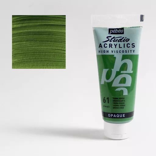 Studio Acrylics Pébéo 100 ml - varianty - 61 Green Earth Pebeo