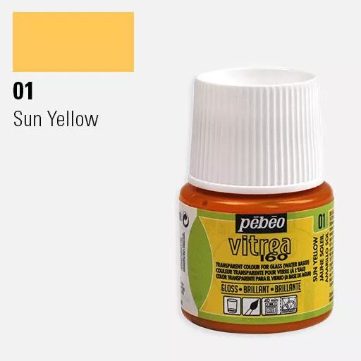 VITREA - vypalovací barvy na sklo (Pébéo) 45ml - jednotlivé odstíny Pebeo