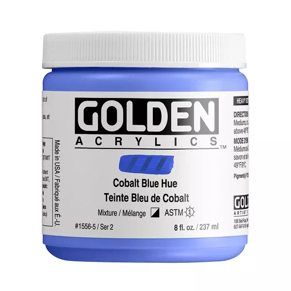 Akrylová barva Golden HEAVY BODY 237 ml - varianty - Cobalt Blue Hue 1556