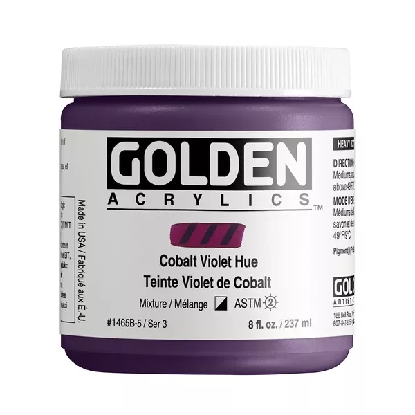 Akrylová barva Golden HEAVY BODY 237 ml - varianty - Cobalt Violet Hue 1465