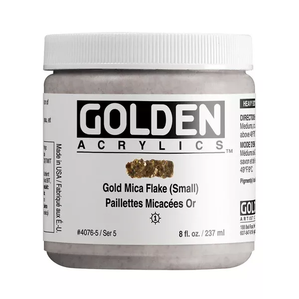 Akrylová barva Golden HEAVY BODY 237 ml - varianty - Gold Mica Flake 4076