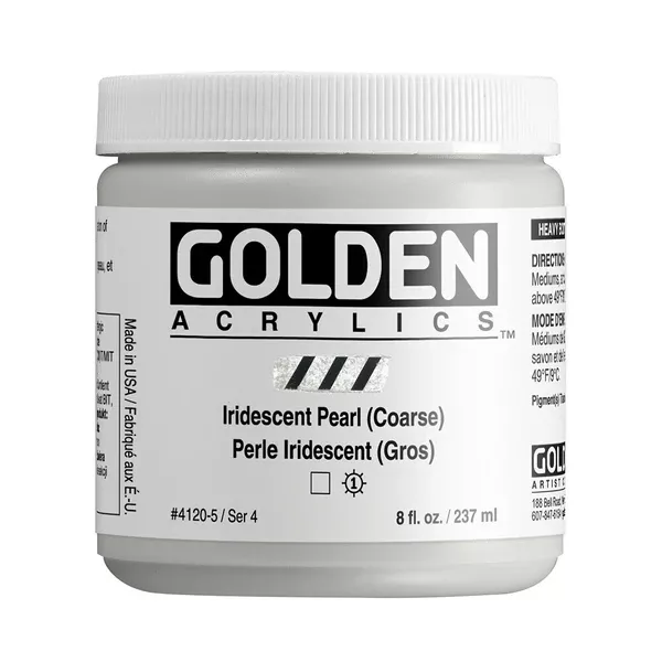 Akrylová barva Golden HEAVY BODY 237 ml - varianty - Iridescent Pearl (Coarse) 4120
