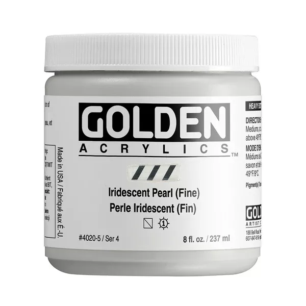 Akrylová barva Golden HEAVY BODY 237 ml - varianty - Iridescent Pearl (Fine) 4020