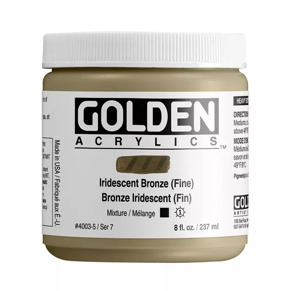 Akrylová barva Golden HEAVY BODY 237 ml - varianty - Iridescent Bronze (Fine) 4003
