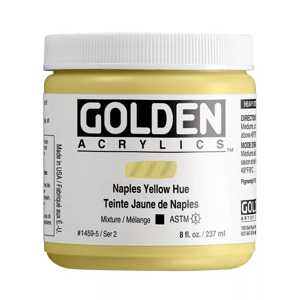 Akrylová barva Golden HEAVY BODY 237 ml - varianty - Naples Yellow Hue 1459