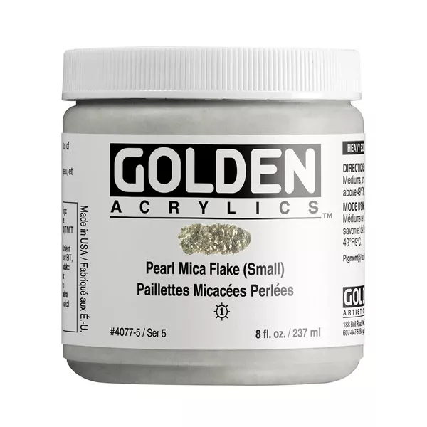 Akrylová barva Golden HEAVY BODY 237 ml - varianty - Pearl Mica Flake 4077