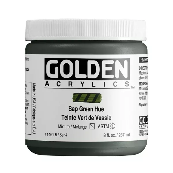 Akrylová barva Golden HEAVY BODY 237 ml - varianty - Sap Green Hue 1461