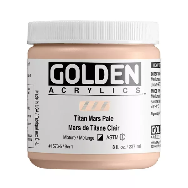Akrylová barva Golden HEAVY BODY 237 ml - varianty - Titan Mars Pale 1576