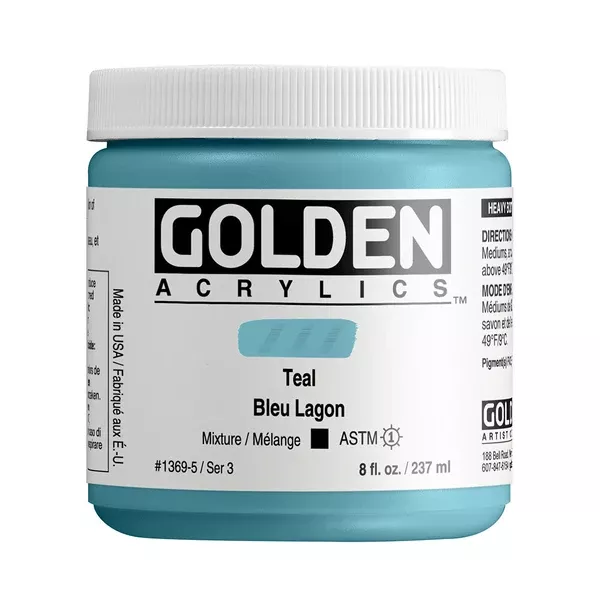Akrylová barva Golden HEAVY BODY 237 ml - varianty - Teal 1369