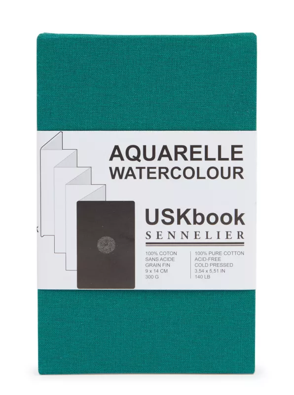Akvarelové leporelo - Sennelier Cold Press, 300g - varianty - Akvarelové leporelo 9 x 14cm