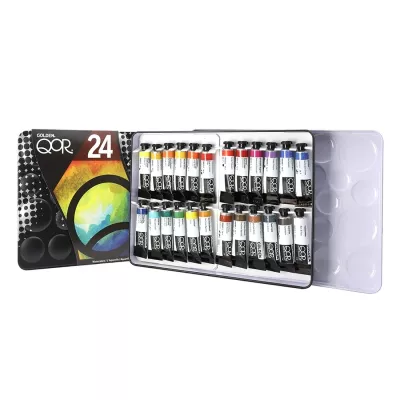 Golden QoR Color Set - sada akvarelových barev QoR, 24 x 5 ml Golden QoR Color Set - sada akvarelových barev QoR, 24 x 5 ml