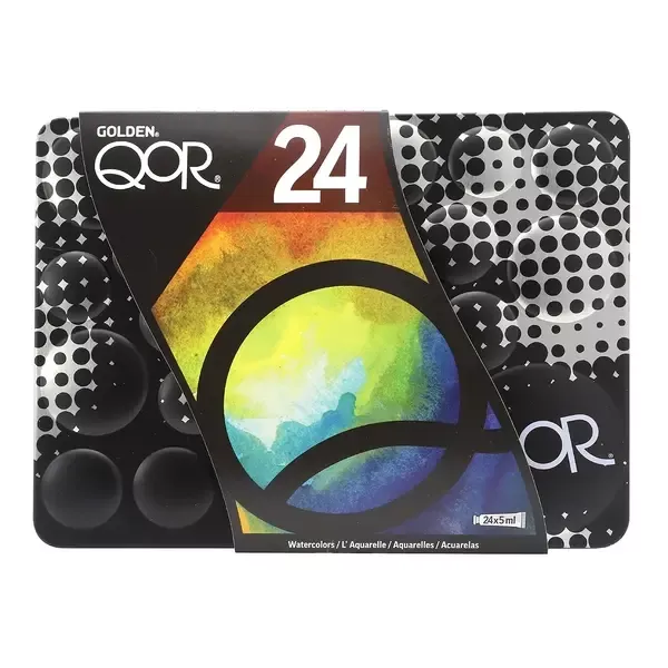 Golden QoR Color Set - sada akvarelových barev QoR, 24 x 5 ml