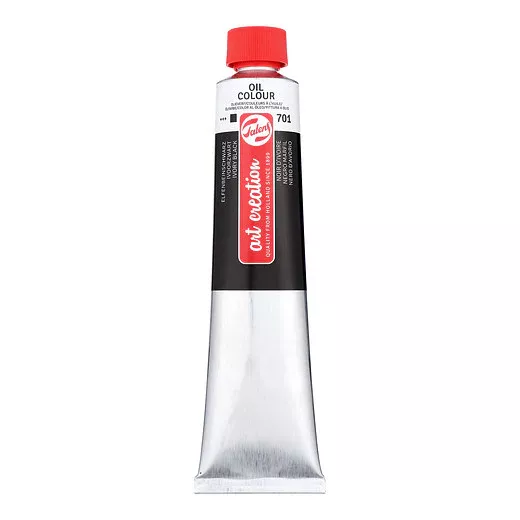 Olejová barva Art Creations (Talens) 200ml - jednotlivě - Olej Art Creation 200ml Ivory Black 701