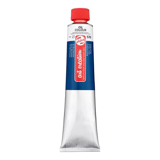 Olejová barva Art Creations (Talens) 200ml - jednotlivě - Olej Art Creation 200ml Phthalo Blue 570