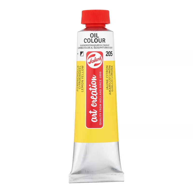 Olejová barva Art Creations (Talens) 40ml - jednotlivě - Olej Art Creation 40ml Lemon Yellow 205