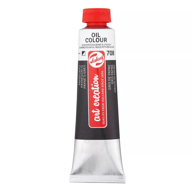 Olejová barva Art Creations (Talens) 40ml - jednotlivě - Olej Art Creation 40ml Paynes Grey 708