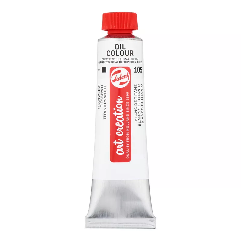 Olejová barva Art Creations (Talens) 40ml - jednotlivě - Olej Art Creation 40ml Titanium White 105