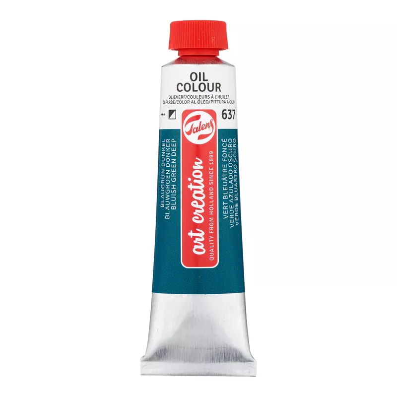 Olejová barva Art Creations (Talens) 40ml - jednotlivě - Olej Art Creation 40ml Deep Bluish Green 637