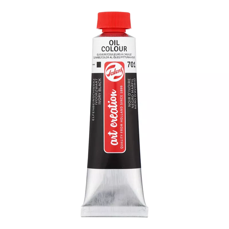 Olejová barva Art Creations (Talens) 40ml - jednotlivě - Olej Art Creation 40ml Ivory Black 701