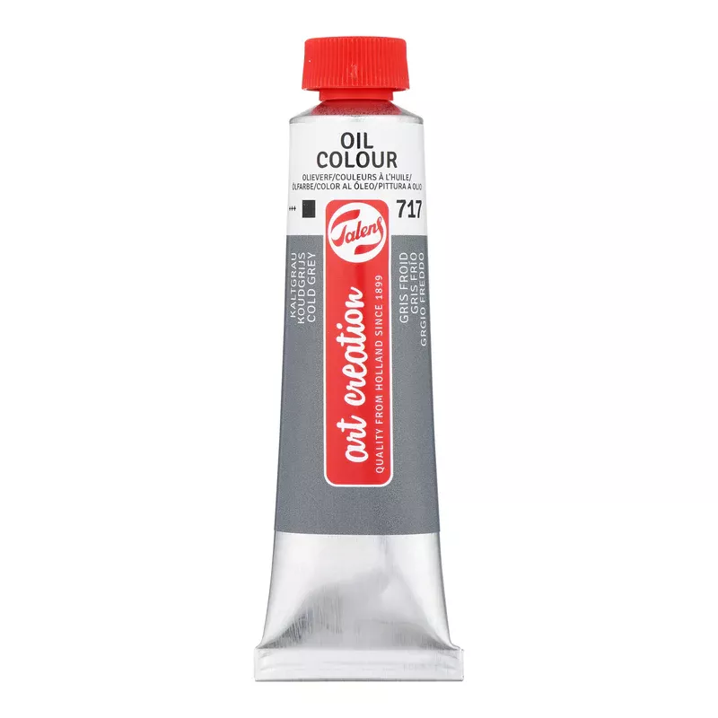 Olejová barva Art Creations (Talens) 40ml - jednotlivě - Olej Art Creation 40ml Cold Grey 717