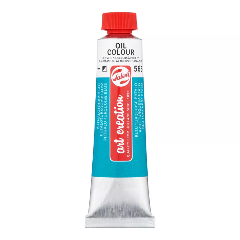 Olejová barva Art Creations (Talens) 40ml - jednotlivě - Olej Art Creation 40ml Phth. Turq. Blue 565