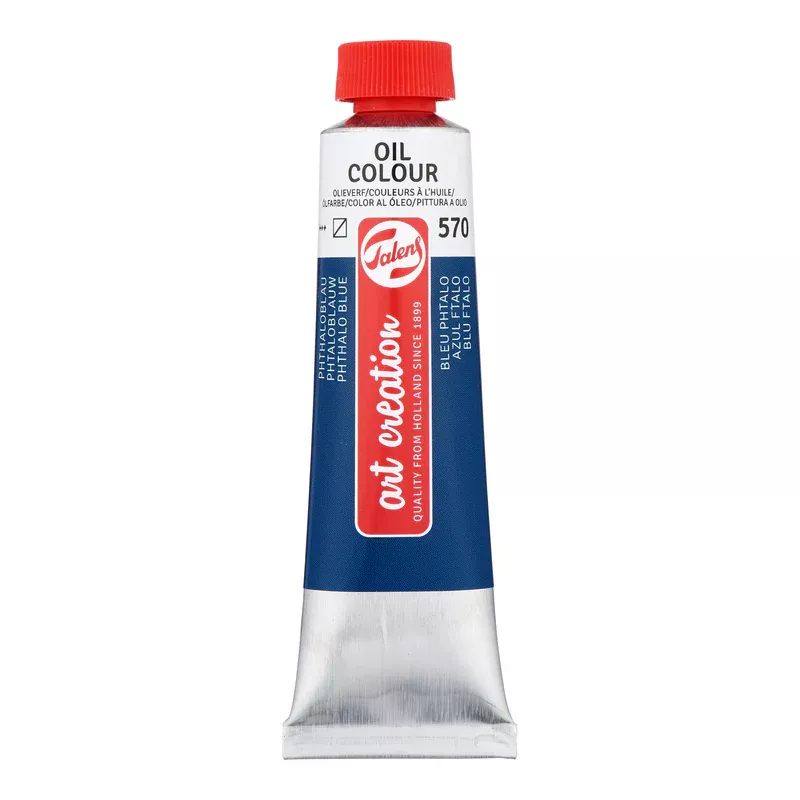 Olejová barva Art Creations (Talens) 40ml - jednotlivě - Olej Art Creation 40ml Phthalo Blue 570
