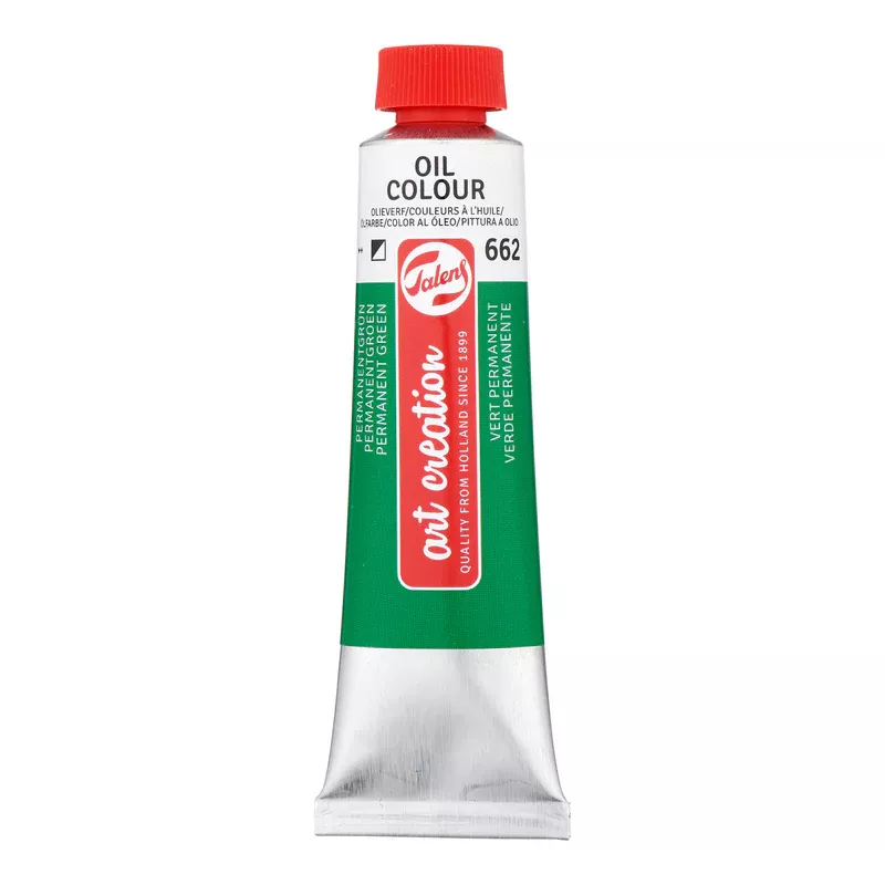 Olejová barva Art Creations (Talens) 40ml - jednotlivě - Olej Art Creation 40ml Perm. Green 662