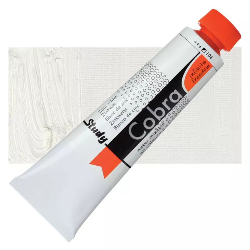 Olejová barva Cobra Study H2Oil 40ml - varianty - 104 Zinc White