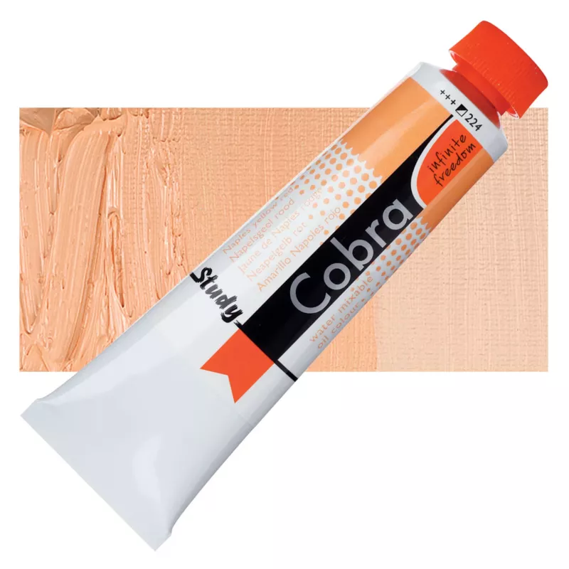 Olejová barva Cobra Study H2Oil 40ml - varianty - 224 Naples Yellow Red