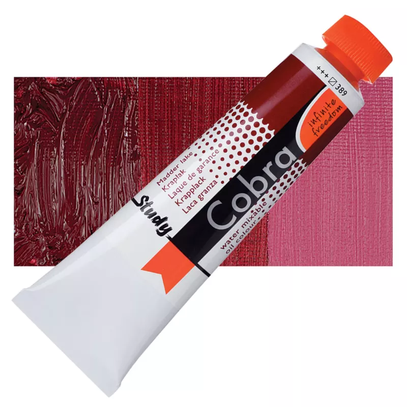 Olejová barva Cobra Study H2Oil 40ml - varianty - 389 Madder Lake