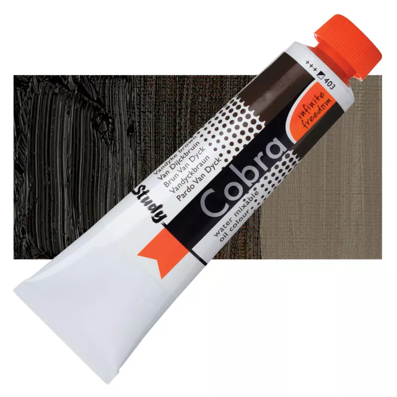Olejová barva Cobra Study H2Oil 40ml - varianty - 403 VanDyke Brown