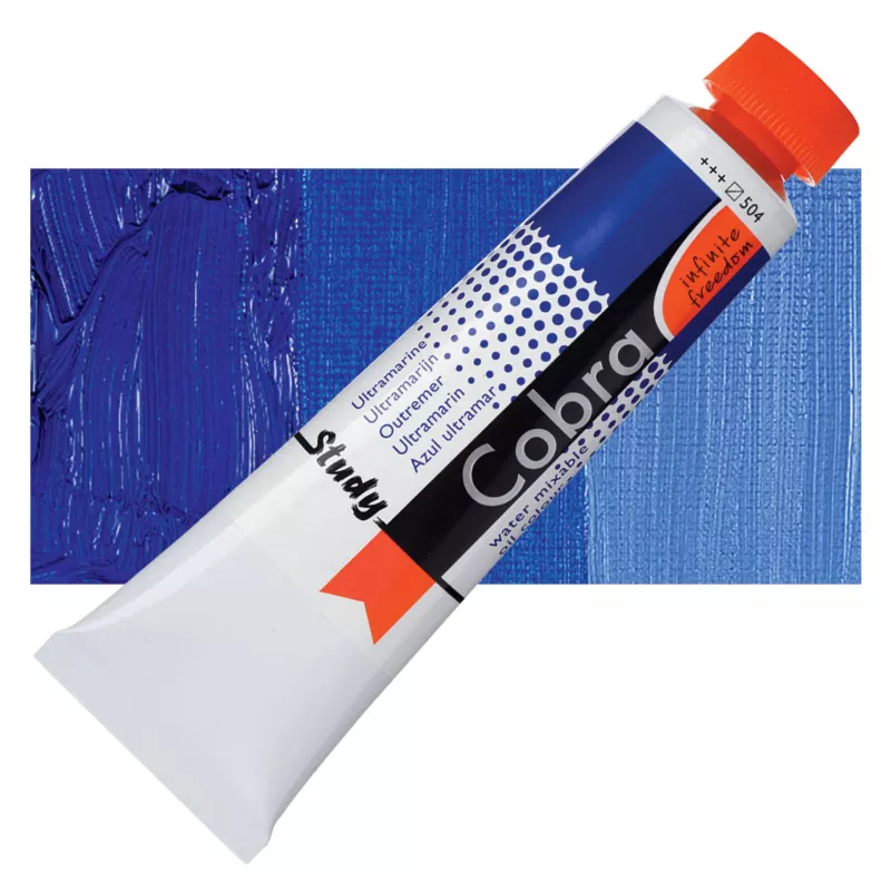 Olejová barva Cobra Study H2Oil 40ml - varianty - 504 Ultramarine