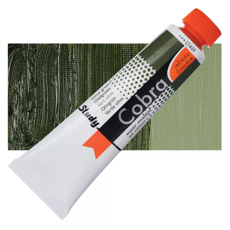 Olejová barva Cobra Study H2Oil 40ml - varianty - 620 Olive Green