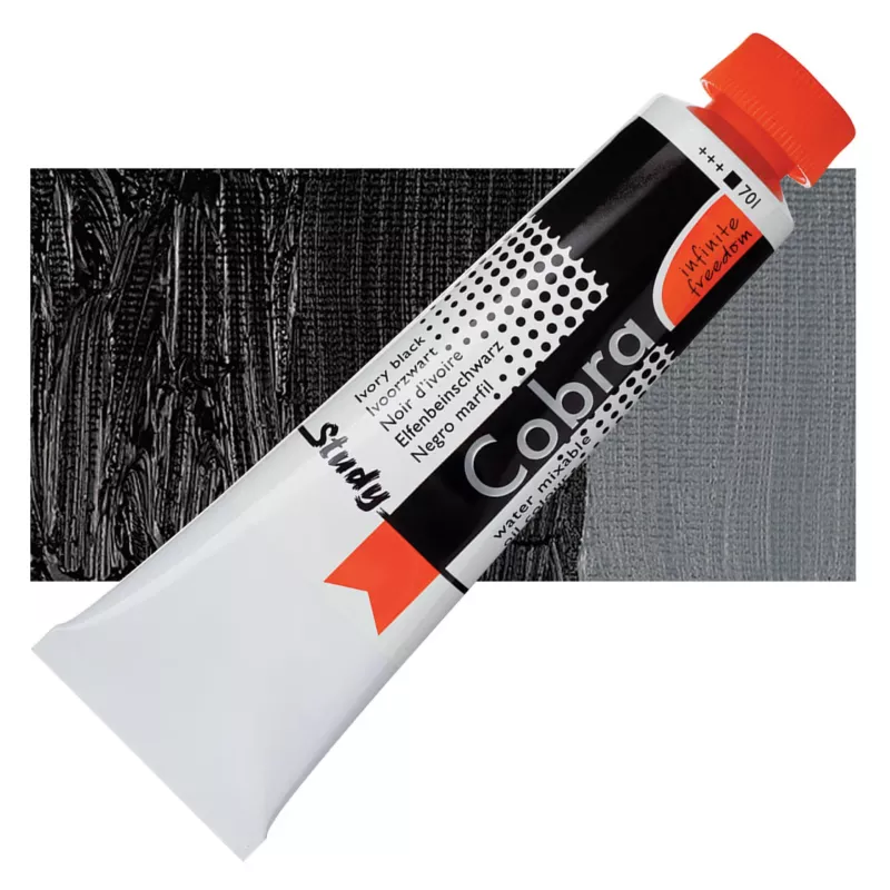 Olejová barva Cobra Study H2Oil 40ml - varianty - 701 Ivory Black