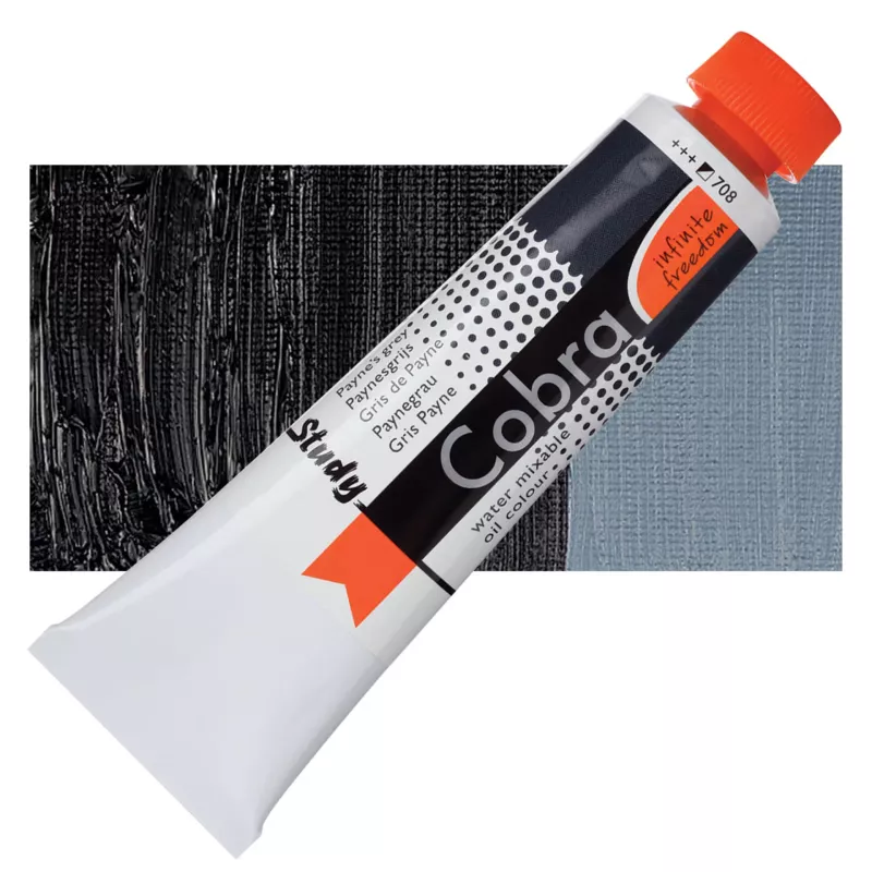 Olejová barva Cobra Study H2Oil 40ml - varianty - 708 Paynes Grey