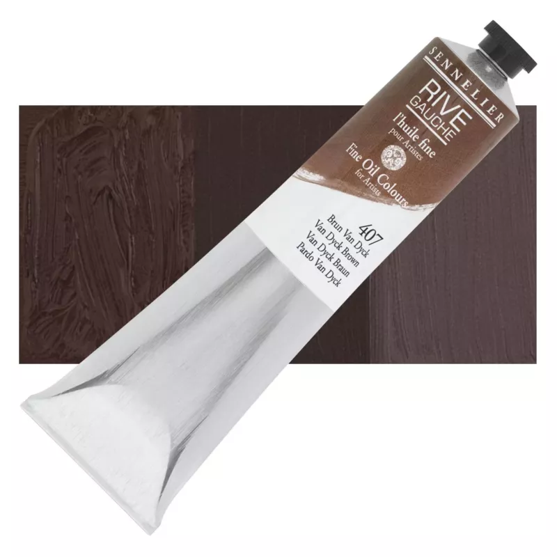 Olejová barva Sennelier Rive Gauche 200 ml - 407 Van Dyck Brown