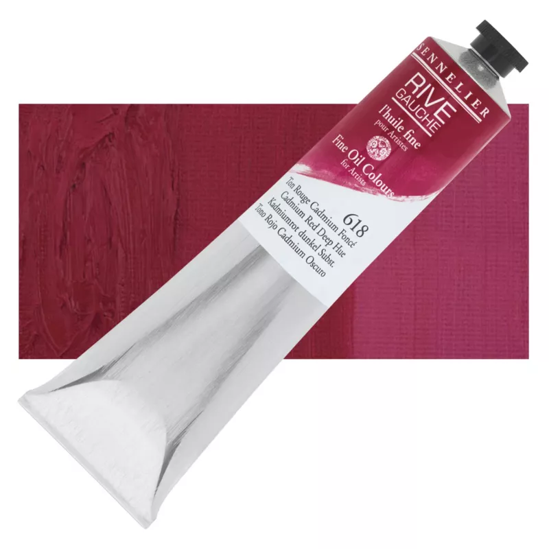 Olejová barva Sennelier Rive Gauche 200 ml - 618 Cadmium Red Deep Hue