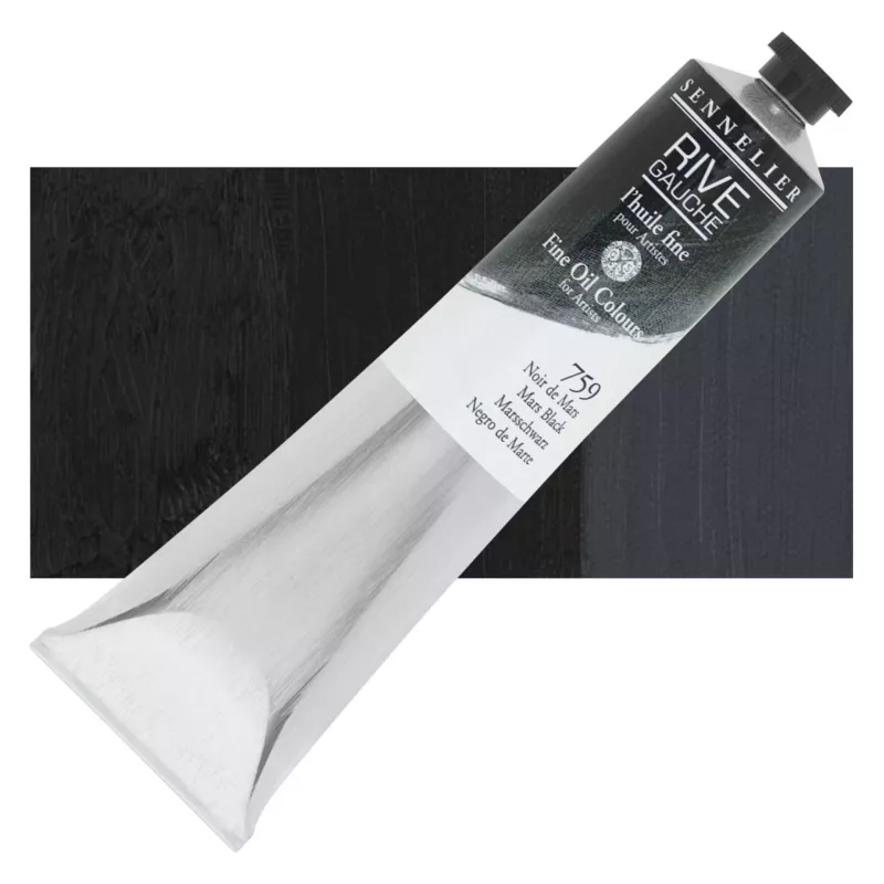 Olejová barva Sennelier Rive Gauche 200 ml - 759 Mars Black