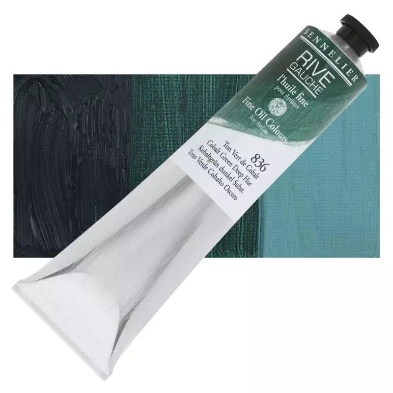 Olejová barva Sennelier Rive Gauche 200 ml - 836 Cobalt Green Deep Hue