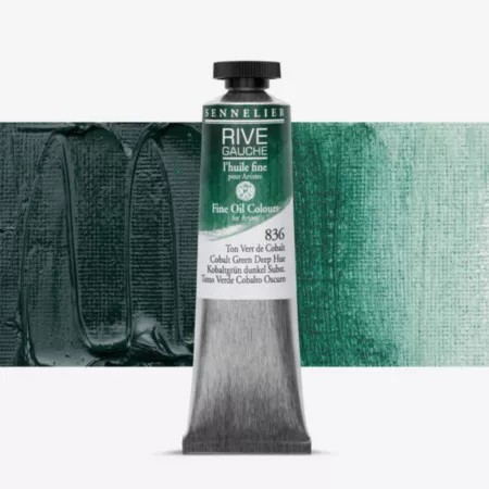Olejová barva Sennelier Rive Gauche 40ml - 836 Cobalt Green Deep Hue