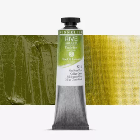 Olejová barva Sennelier Rive Gauche 40ml - 851 Golden Green