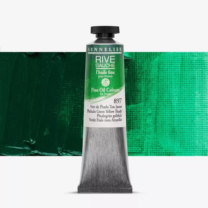 Olejová barva Sennelier Rive Gauche 40ml - 897 Phthalo Green Yellow Shade